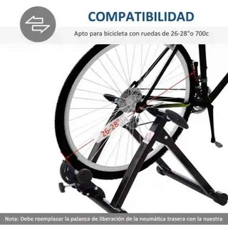 Rodillo de Bicicleta Entrenamiento Plegable