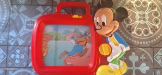 Juguete antiguo Mickey y Goofy