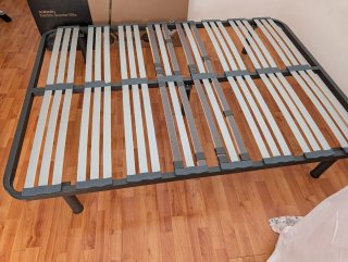 Somier de láminas metálico y madera