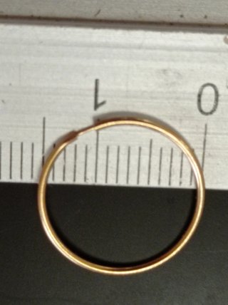 Pendiente aro oro 18k