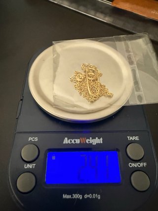 Cadena con colgante oro 18k