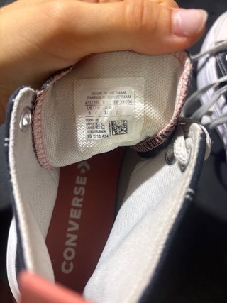 Tenis Converse Negro/Blanco Plataforma