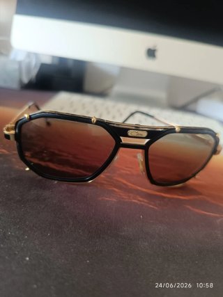 Gafas Cazal Enchapado Oro 24K Negro/Dorado