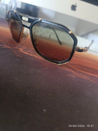 Gafas Cazal Enchapado Oro 24K Negro/Dorado