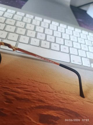 Gafas Cazal Enchapado Oro 24K Negro/Dorado