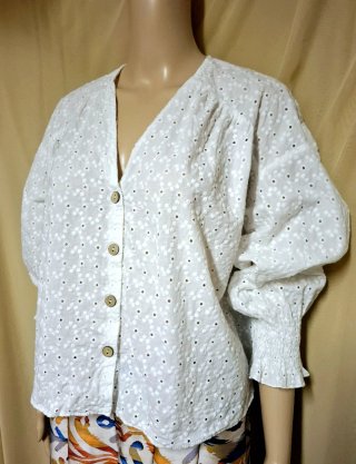 Camicia Zara bianca con bottoni