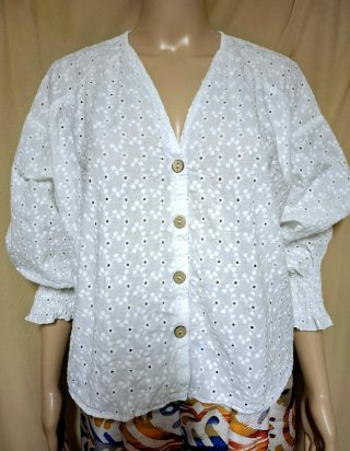 Camicia Zara bianca con bottoni