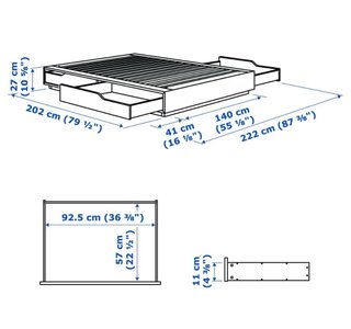 Cama IKEA Mandal 160x200