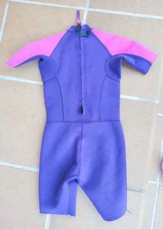 Neopreno niña Olaian morado/rosa T8
