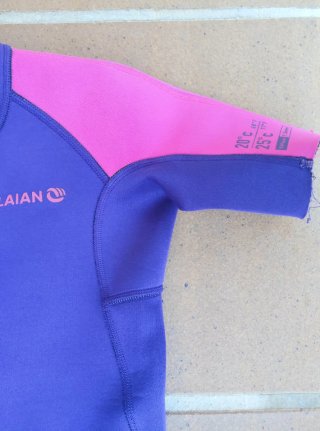 Neopreno niña Olaian morado/rosa T8