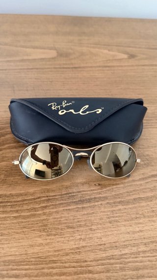 Gafas de Sol Ray-Ban Oval Vintage Oro B&L USA