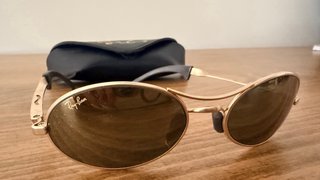 Gafas de Sol Ray-Ban Oval Vintage Oro B&L USA