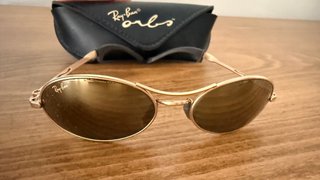 Gafas de Sol Ray-Ban Oval Vintage Oro B&L USA