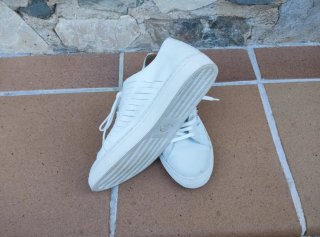 Zapatillas Levi's Piel Blancas Talla 40 Mujer