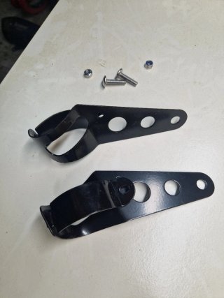 Soportes Faro Moto Universales Negros