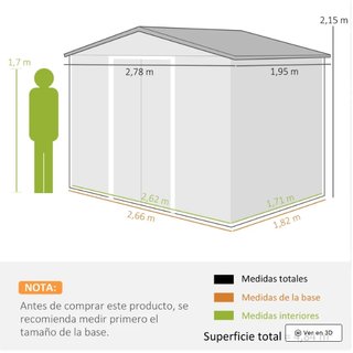 Caseta Jardín Exterior 4,84m²