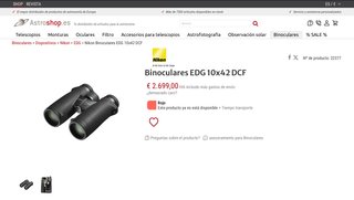Nikon EDG 10x42 Prismáticos