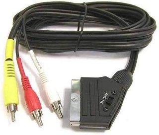 Cable SCART a 3 Conectores RCA Macho a Macho