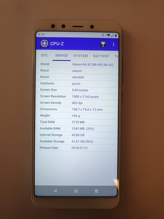 XIAOMI MI A2 (4GB RAM, 64GB Almacenamiento)