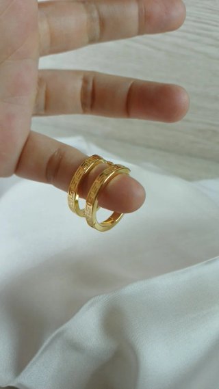 Pendientes Aro Chapado Oro 18k Vintage