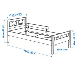Cama infantil KRITTER + colchón