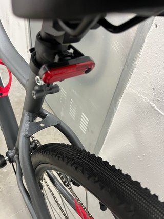 Bicicleta BTWIN Talla S Gris/Rojo