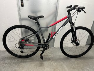 Bicicleta BTWIN Talla S Gris/Rojo
