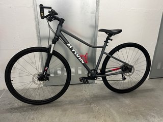 Bicicleta BTWIN Talla S Gris/Rojo