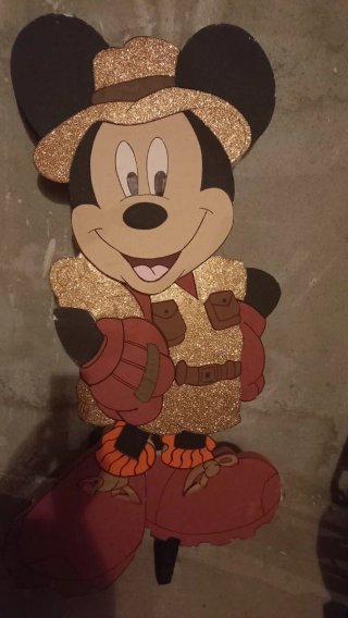 Figura Mickey Mouse Safari Poliestireno