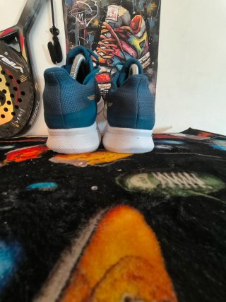 Zapatillas ASICS Patriot 13 Azul y Dorado