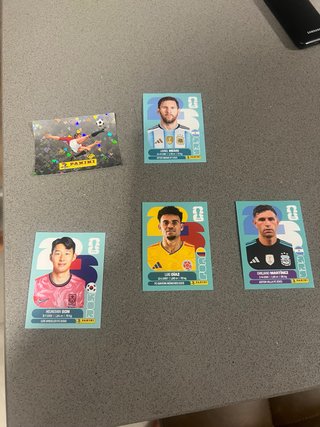 Cromos Panini Mundial 2026: Messi, Son, Díaz, Mart
