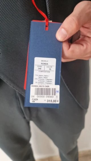 Traje de chaqueta verde sin estrenar