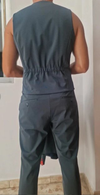 Traje de chaqueta verde sin estrenar