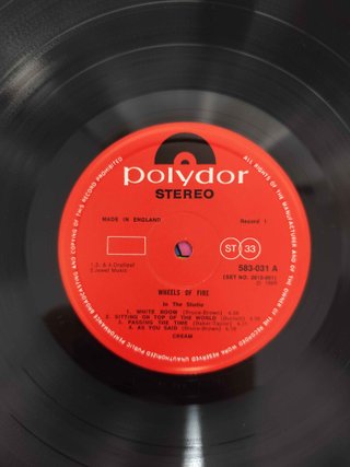 Vinilo Cream - Wheels of Fire