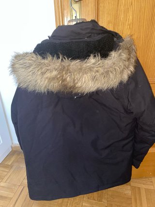 Abrigo trenka negro muy abrigado