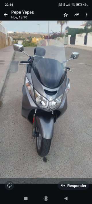 Suzuki Burgman 250 Gris Plata