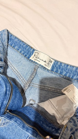 Shorts vaqueros patchwork