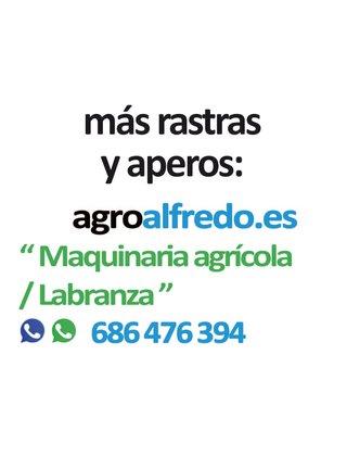Rastra agrícola abatible de 3,95 metros en3 filas.