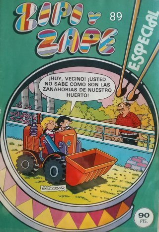 LOTE 5 TEBEOS ZIPI ZAPE ESPECIAL.TRAVESURAS.