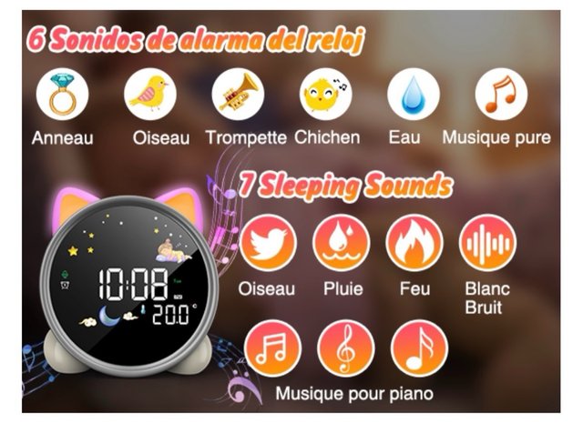 Reloj despertador infantil NUEVO A ESTRENAR
