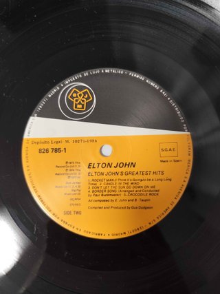 Elton John Greatest Hits Vinilo LP