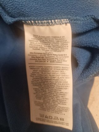 Sudadera Nike Hombre Azul Media Cremallera