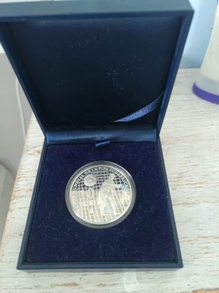 Moneda Plata Mundial Sudáfrica 2010