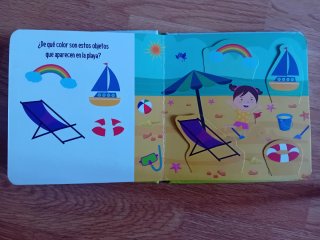 Cuento infantil con solapas. Encuentra los colores