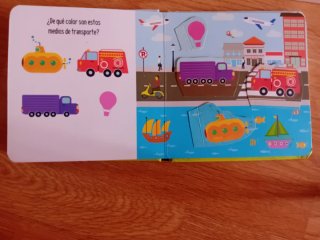 Cuento infantil con solapas. Encuentra los colores