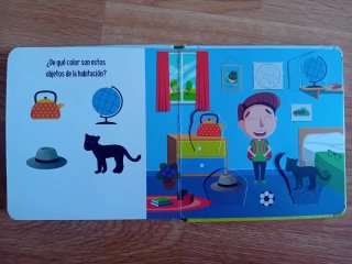 Cuento infantil con solapas. Encuentra los colores