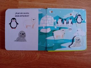 Cuento infantil con solapas. Encuentra los colores
