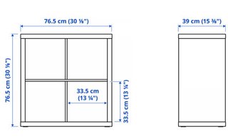 Estantería Kallax Ikea 77x77 cm Blanca