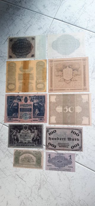 Lote B 20 Billetes Extranjeros Variados