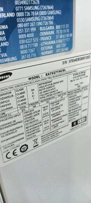 NEVERA AMERICANA SAMSUNG NO FROST ENERGÍA A+